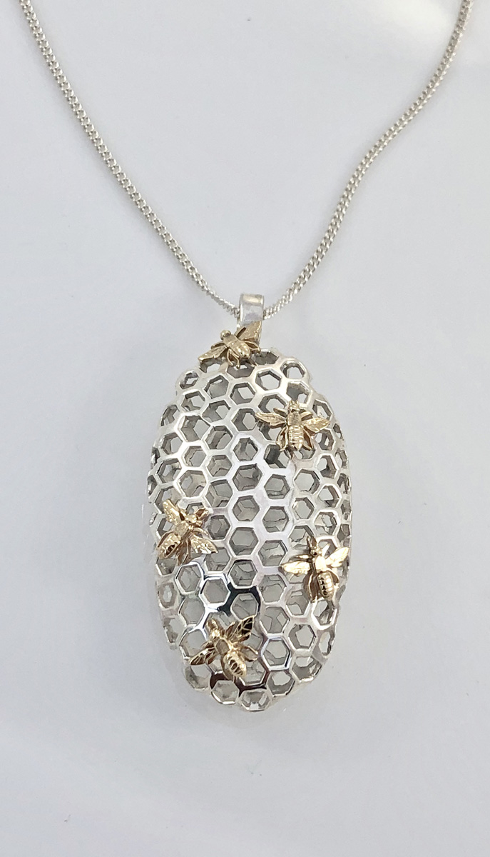 Silver clearance egg pendant